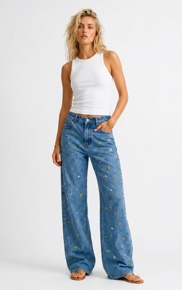 Calça Wide Leg Hexa